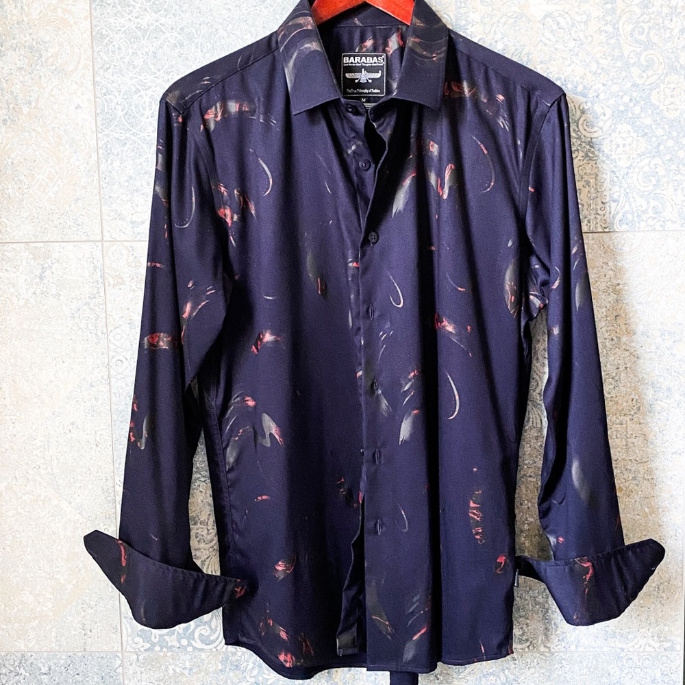 NWOT BARABAS The True Philosophy of Fashion Dress Shirt Size M